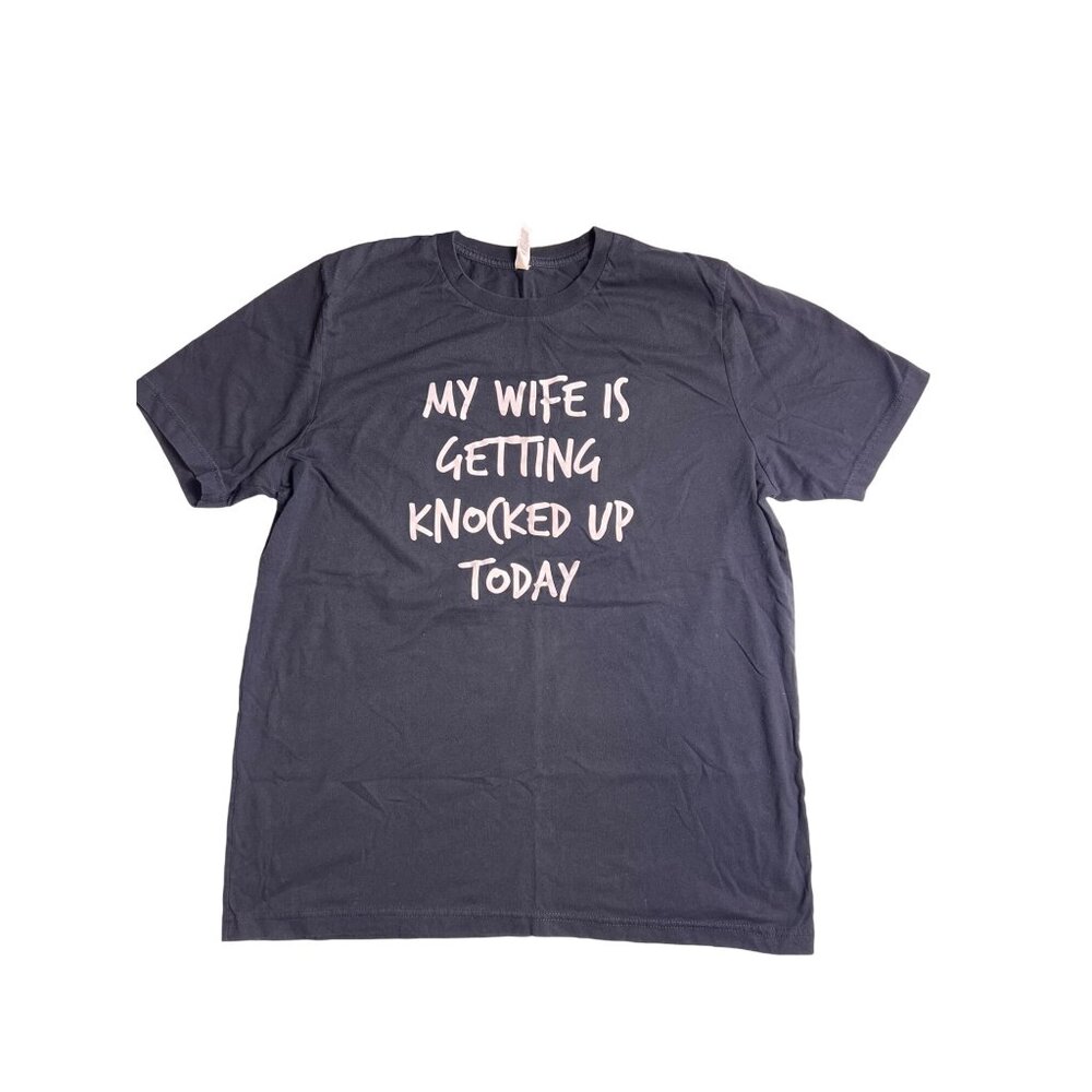 mens black white ivf infertility funny t shirt short sleeve xl F773